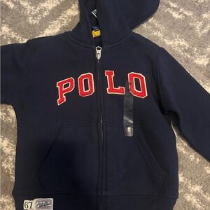 Polo by Ralph Lauren Kids Hoodie in Navy and Red